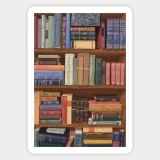 Vintage Bookshelf Sticker